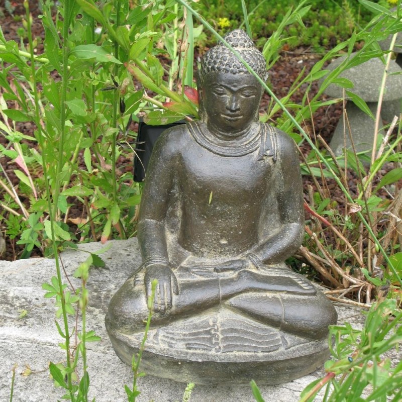 Bouddha assis statue appel de la terre à témoin Jardinex