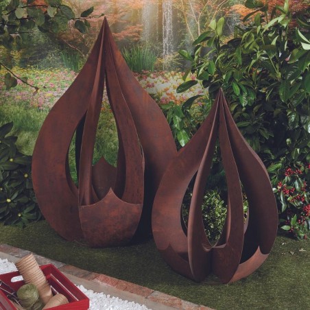 D Co Jardin Goutte Rouille Acier Corten Jardinex