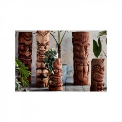 Gamme de totems tiki en cocotier.