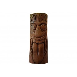 Statue tiki modéle haka en cocotier 50 cm de hauteur