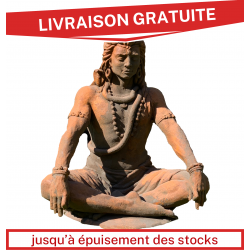 Statue de jardin Shiva assis 90 cm de hauteur